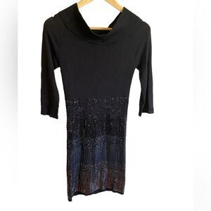 Guess Women’s Black Sequin Dress NYE Formal Minimalist Chic Party Dress size XS
